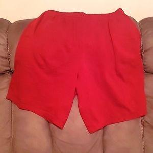 Man's red Fruit of the loom shorts